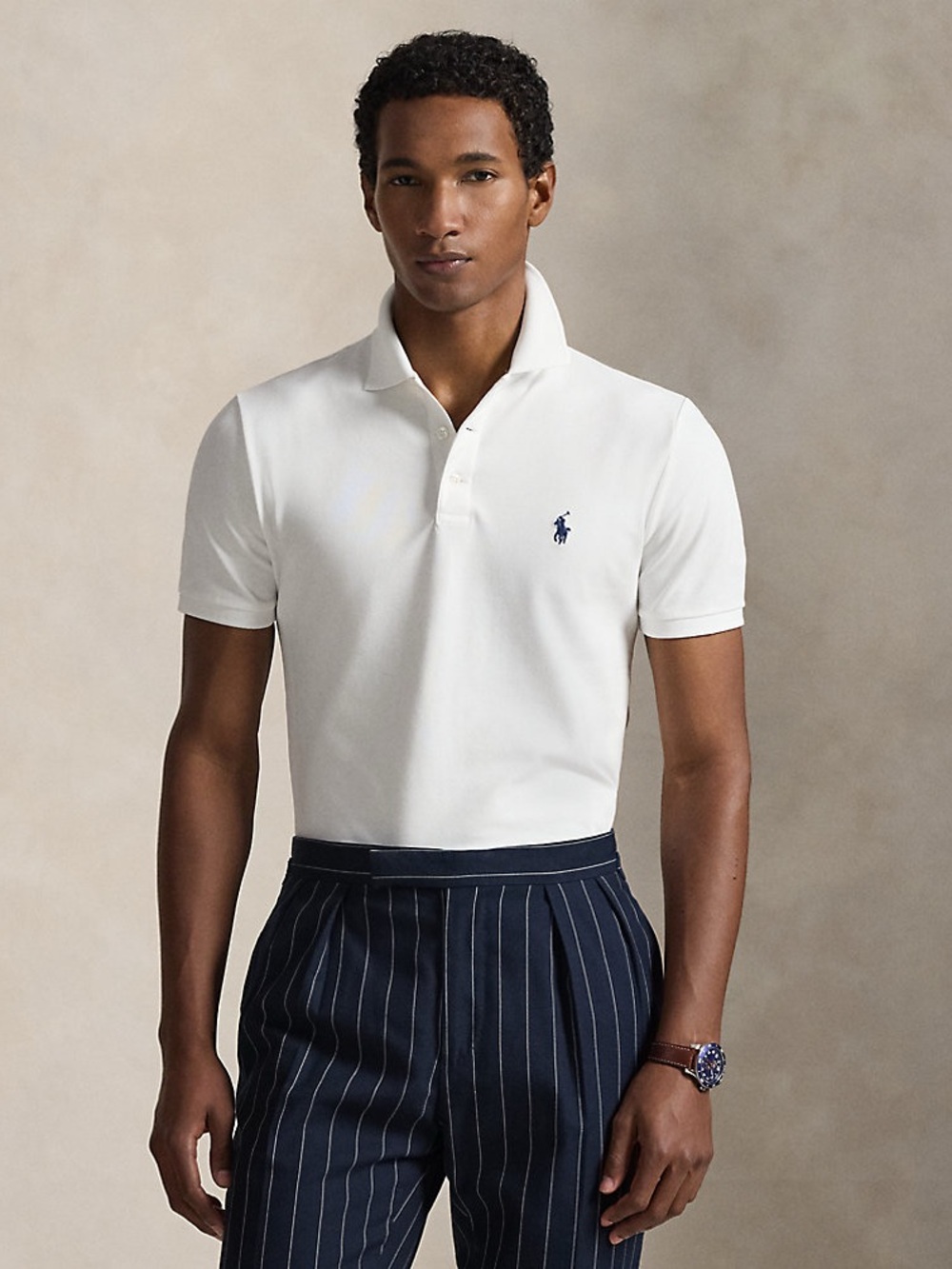 Ralph Lauren | White Polo with Navy Embroidered Pony | Size XL